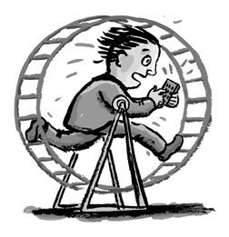 Trapped on a wheel
