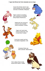 Pooh characters on drugs