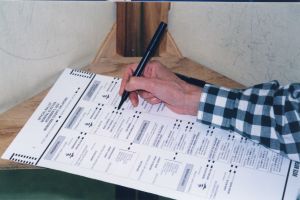 My ballot with your name on it! My ballot with your name on it!