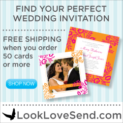 250x250 Wedding - White Invitation