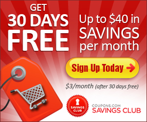 Get premium coupons in the Coupons.com Savings Club