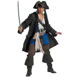 Pirates of the Caribbean - Captain Jack Sparrow Prestige Adult Costume