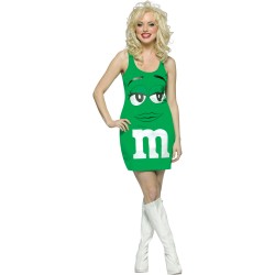 M&M Green Tank Dress Adult Costume